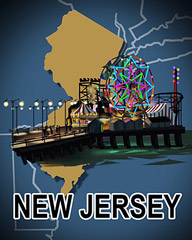 Jet Set Solitaire New Jersey Badge