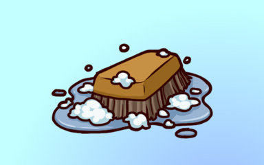 Quinn's Aquarium Scrubbing Time Badge
