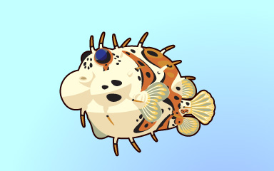 Quinn's Aquarium All Puffed Up Badge