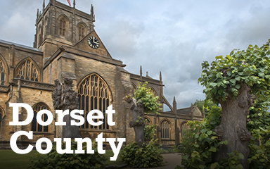 Postcards from Britain Dorset Postcard Badge