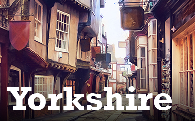 Postcards from Britain Yorkshire Postcard Badge