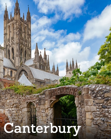 Postcards from Britain Canterbury Badge