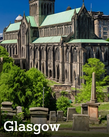 Postcards from Britain Glasgow Badge