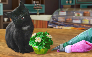 Claire Hart: Secret in the Shadows Clover 'n Cupcakes Badge