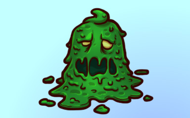 Quinn's Aquarium Slime Monster Badge