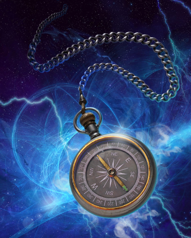 Claire Hart: Secret in the Shadows Cursed Compass Badge