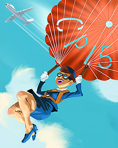 Jet Set Solitaire Making an Entrance Badge