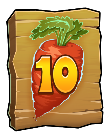 Word Whomp HD The Carrot Badge