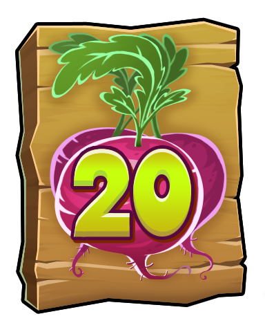 Word Whomp HD The Radish Badge