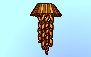 Quinn's Aquarium Folded Fish Badge