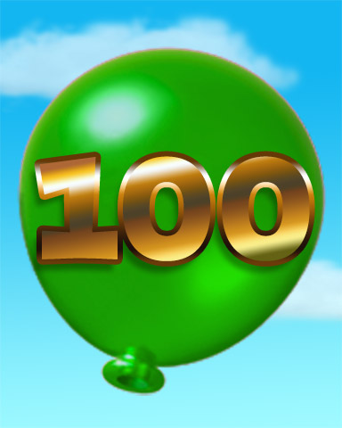 Poppit! HD Rank 100 Badge