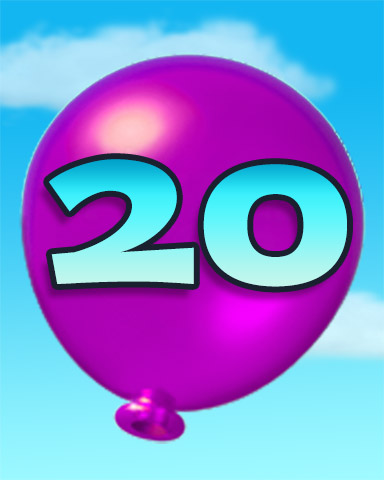 Rank 20 Badge - Poppit! HD