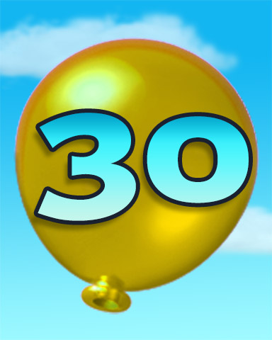 Poppit! HD Rank 30 Badge