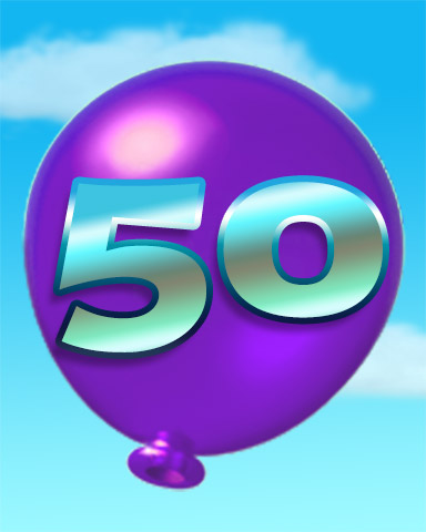 Poppit! HD Rank 50 Badge