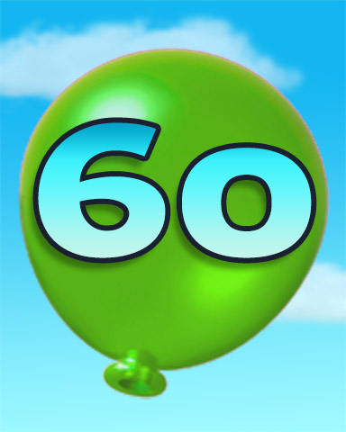 Poppit! HD Rank 60 Badge