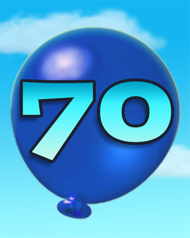 Poppit! HD Rank 70 Badge