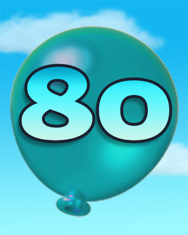 Poppit! HD Rank 80 Badge