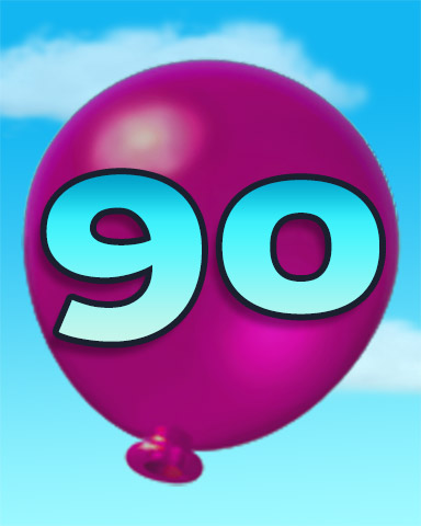 Poppit! HD Rank 90 Badge