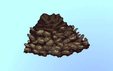 Quinn's Aquarium Oyster Clutch Badge