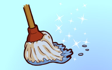 Quinn's Aquarium Mop Duty Badge