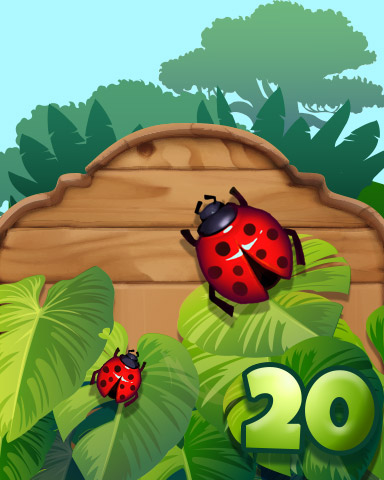 Mahjong Safari HD The Ladybug Badge