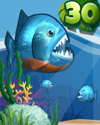 Mahjong Safari HD The Piranha Badge