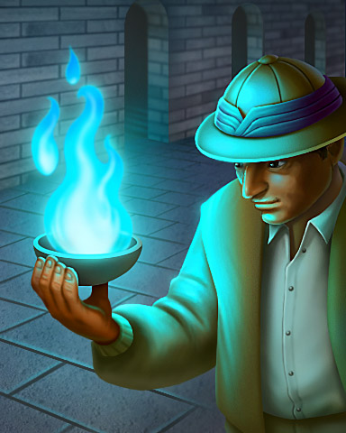 Tri-Peaks Solitaire HD Eternal Flame Badge