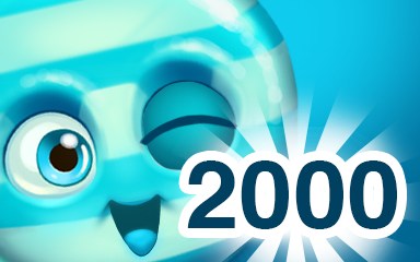 Cookie Connect Blue Cookie 2000 Badge