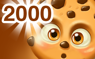 Cookie Connect Chocolate Cookie 2000 Badge