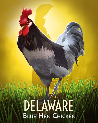 Pogo Claire Hart: Secret in the Shadows Delaware Blue Hen Badge