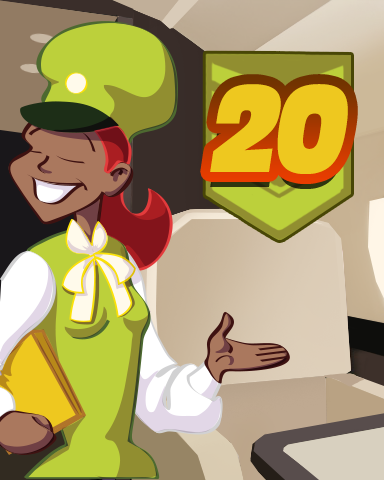 First Class Solitaire HD Rank 20 Badge