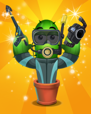 Poppit! Party Gold Scuba Badge