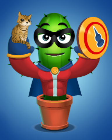 Poppit! Party Superhero Level 1 Badge