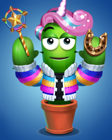 Poppit! Party Rainbow Unicorn Level 1 Badge