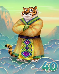 Mahjong Garden HD Rank 40 Badge