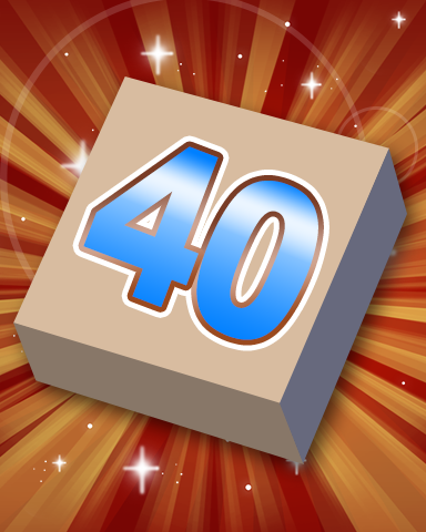 Scrabble Rank 40 Badge