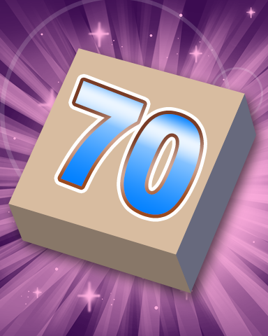 Scrabble Rank 70 Badge