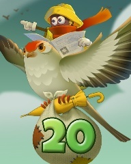 Rank 20 Badge - Rainy Day Spider Solitaire HD