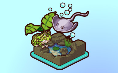 Quinn's Aquarium Gentle Touch Badge