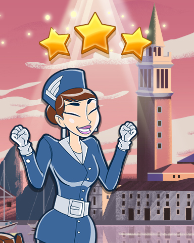 Jet Set Solitaire Venice World Class Badge