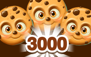 Cookie Connect Brown Cookie 3000 Badge