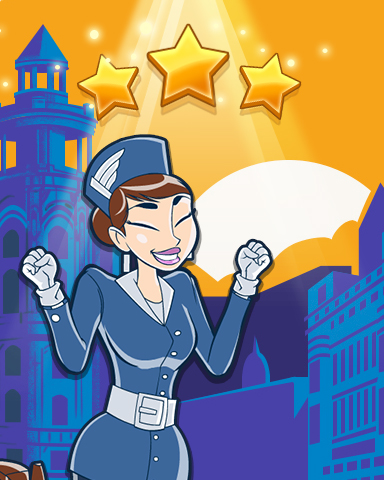 Jet Set Solitaire Madrid World Class Badge