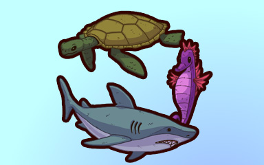 Quinn's Aquarium Hanging Out Badge
