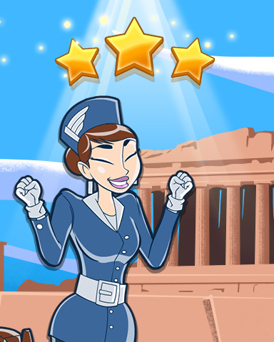 Jet Set Solitaire Athens World Class Badge