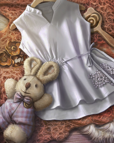 Claire Hart: Secret in the Shadows Lonely Bunny Badge