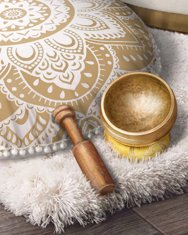 Claire Hart: Secret in the Shadows Singing Bowl Badge