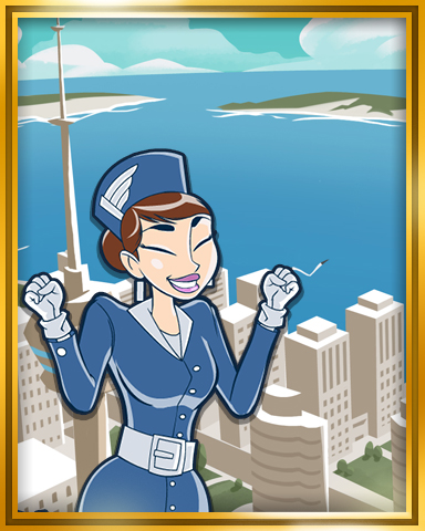 Jet Set Solitaire Toronto Extended Stay Coach Badge