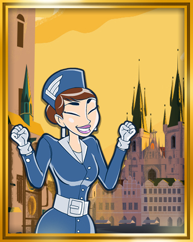 Jet Set Solitaire Prague Extended Stay Coach Badge