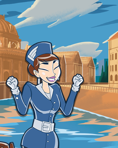 Jet Set Solitaire Berlin Coach Badge