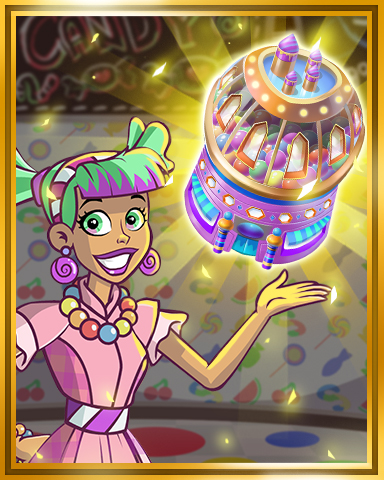 Sweet Tooth Town Gold Candy Shop Badge
